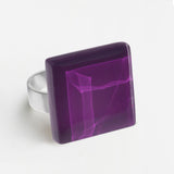 Statement Ring mit Stein 20mm • größenverstellbar