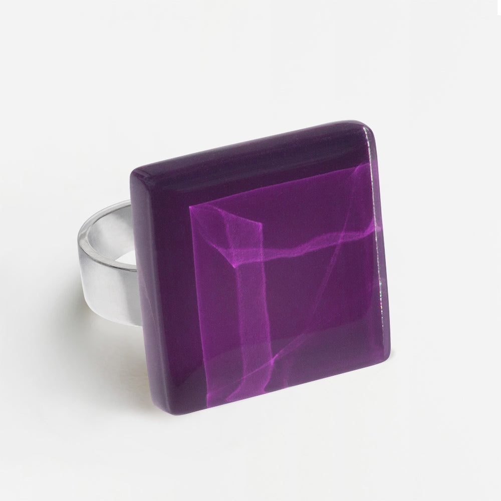 Foto von Statement ring with 20mm stone • adjustable size