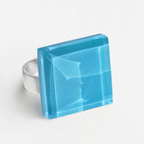 Statement ring with 20mm stone • adjustable size