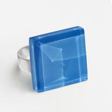 Statement ring with 20mm stone • adjustable size
