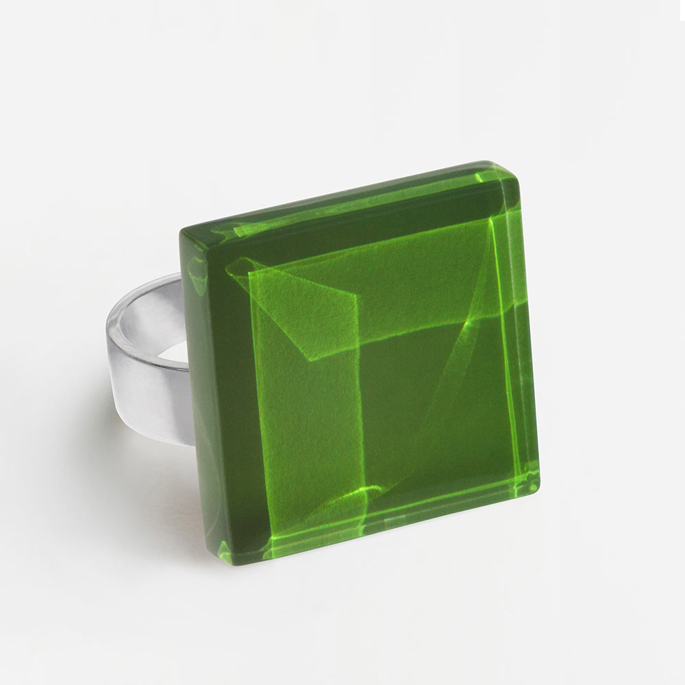 Foto von Statement Ring mit Stein 20mm • größenverstellbar