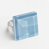 Statement ring with 20mm stone • adjustable size