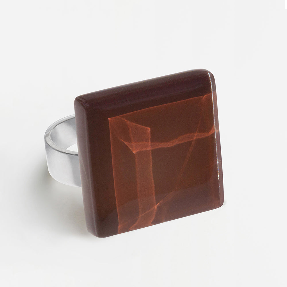 Foto von Statement ring with 20mm stone • adjustable size
