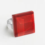 Statement ring with 20mm stone • adjustable size