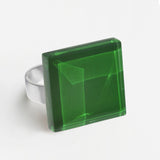 Statement ring with 20mm stone • adjustable size