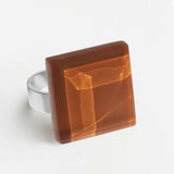 Statement ring with 20mm stone • adjustable size