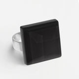 Statement ring with 20mm stone • adjustable size