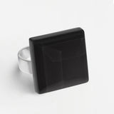 Statement ring with 20mm stone • adjustable size