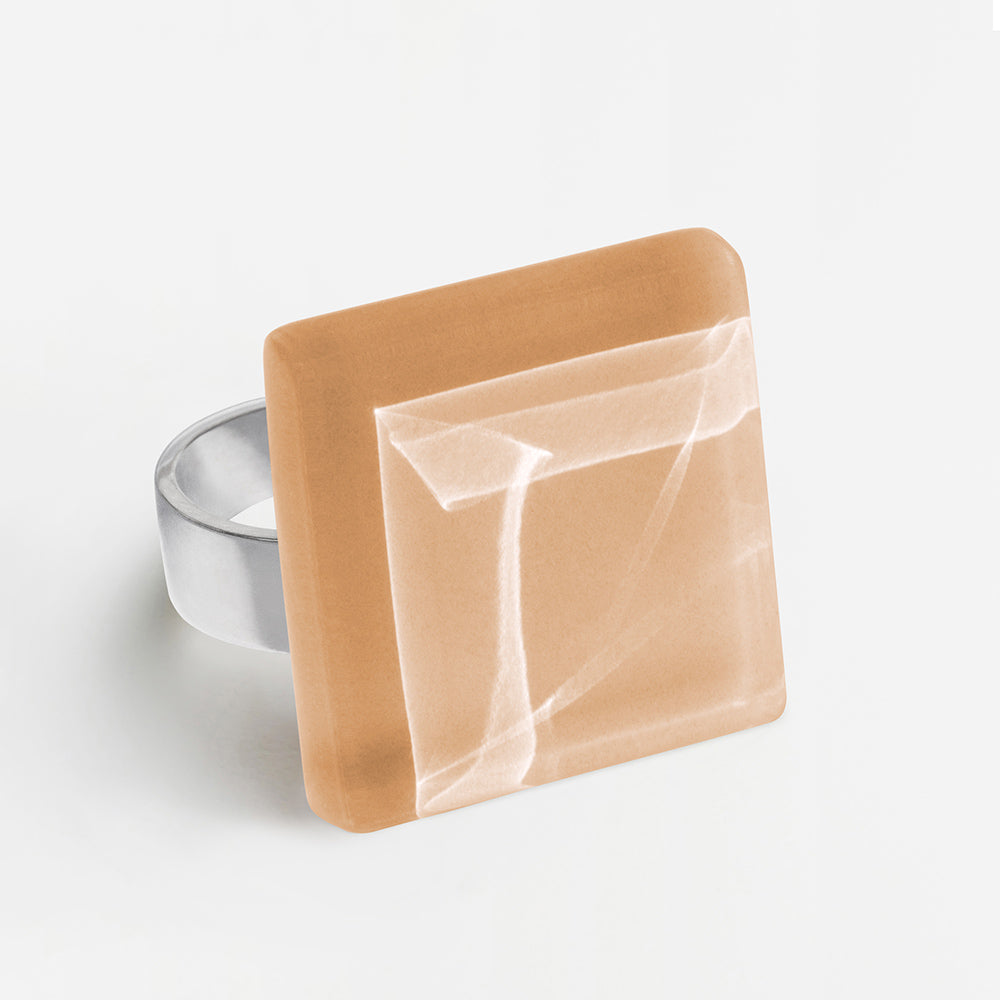 Foto von Statement Ring mit Stein 20mm • größenverstellbar