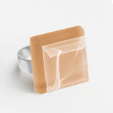 Statement ring with 20mm stone • adjustable size