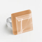 Statement ring with 20mm stone • adjustable size