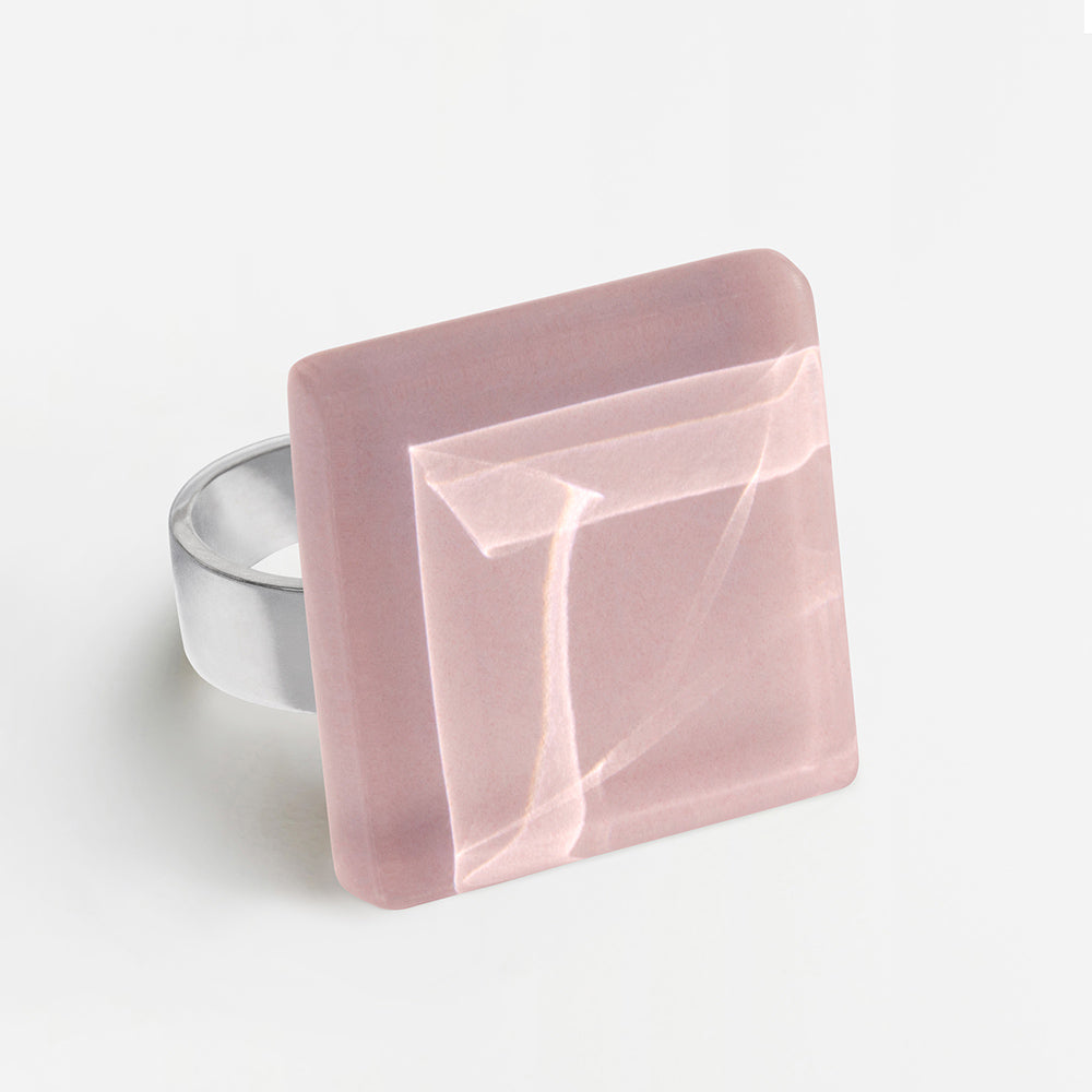 Foto von Statement Ring mit Stein 20mm • größenverstellbar