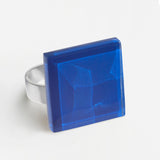 Statement ring with 20mm stone • adjustable size