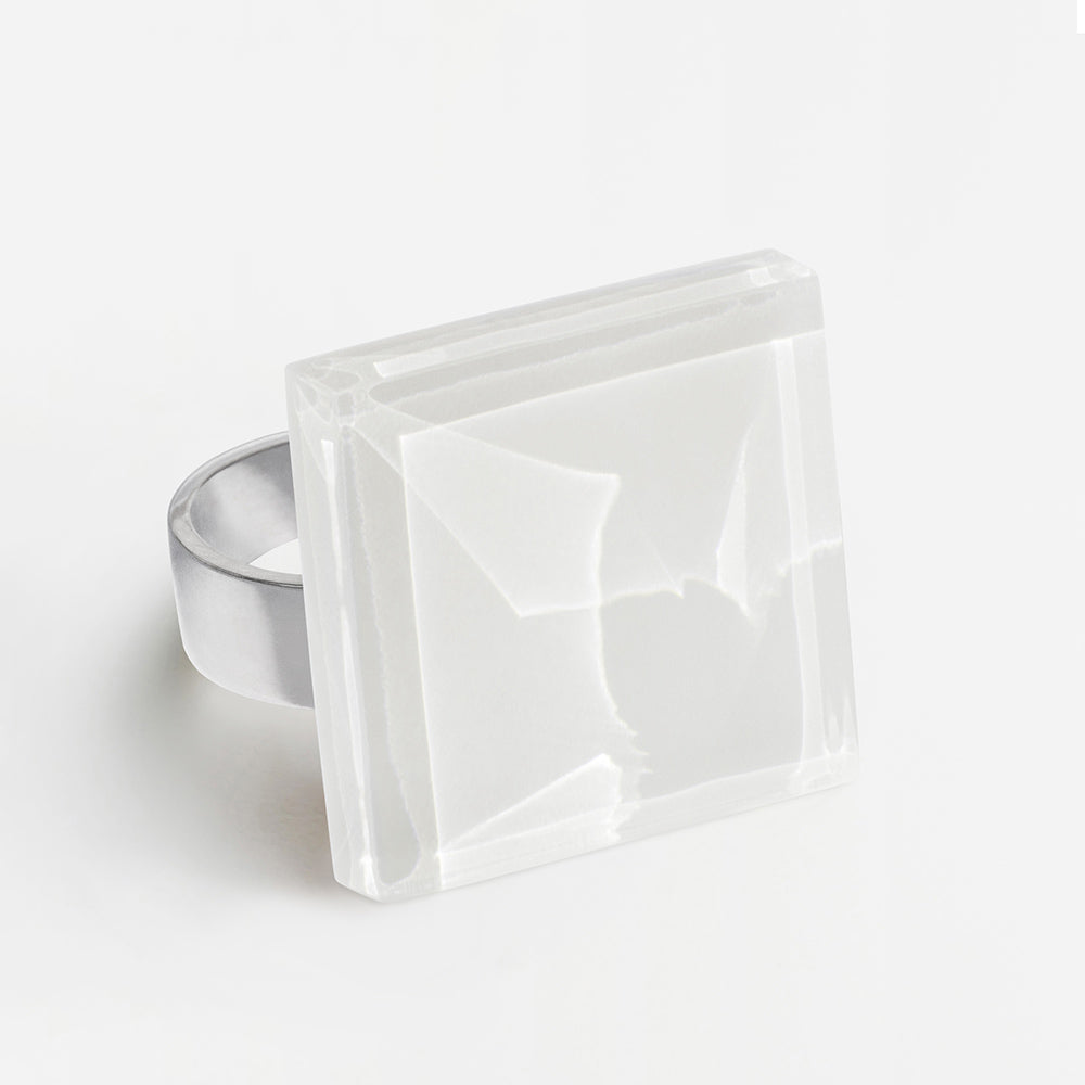 Foto von Statement ring with 20mm stone • adjustable size