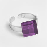 Small ring with 10mm stone • adjustable size