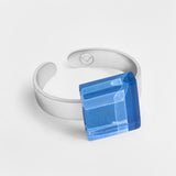 Small ring with 10mm stone • adjustable size