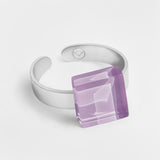 Small ring with 10mm stone • adjustable size