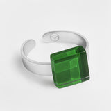 Small ring with 10mm stone • adjustable size