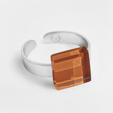 Small ring with 10mm stone • adjustable size