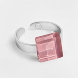 Small ring with 10mm stone • adjustable size