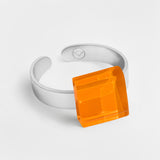 Small ring with 10mm stone • adjustable size