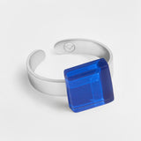 Small ring with 10mm stone • adjustable size