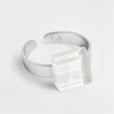 Small ring with 10mm stone • adjustable size