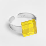 Small ring with 10mm stone • adjustable size