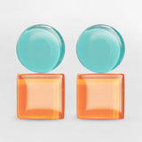 Geometrische Clip Ohrringe Geometrische Clip Ohrringe