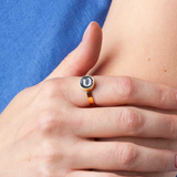 Foto von Adjustable ring with stone • 8mm