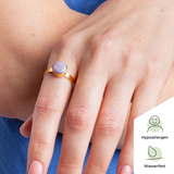 Foto von Adjustable ring with stone • 8mm