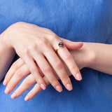 Foto von Adjustable ring with stone • 8mm