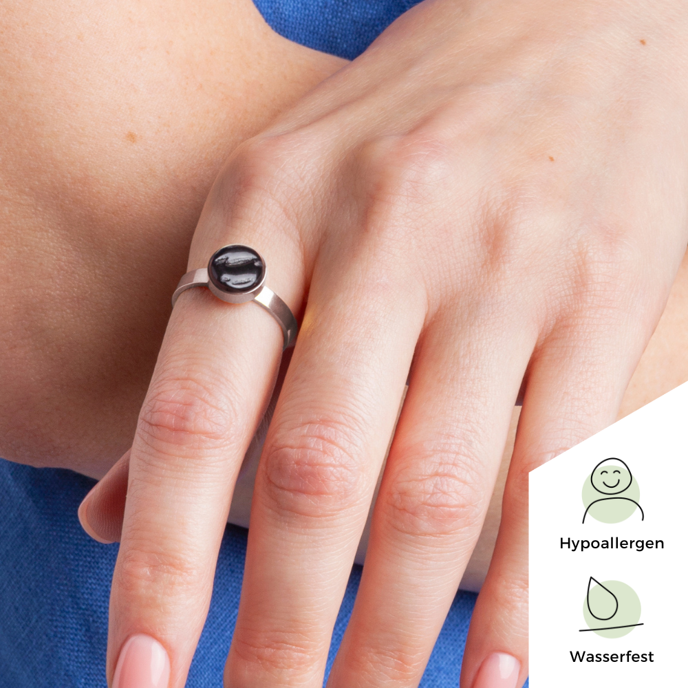 Foto von Adjustable ring with stone • 8mm