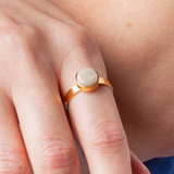 Foto von Adjustable ring with stone • 8mm