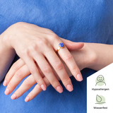 Foto von Adjustable ring with stone • 8mm