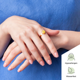 Foto von Adjustable ring with stone • 8mm