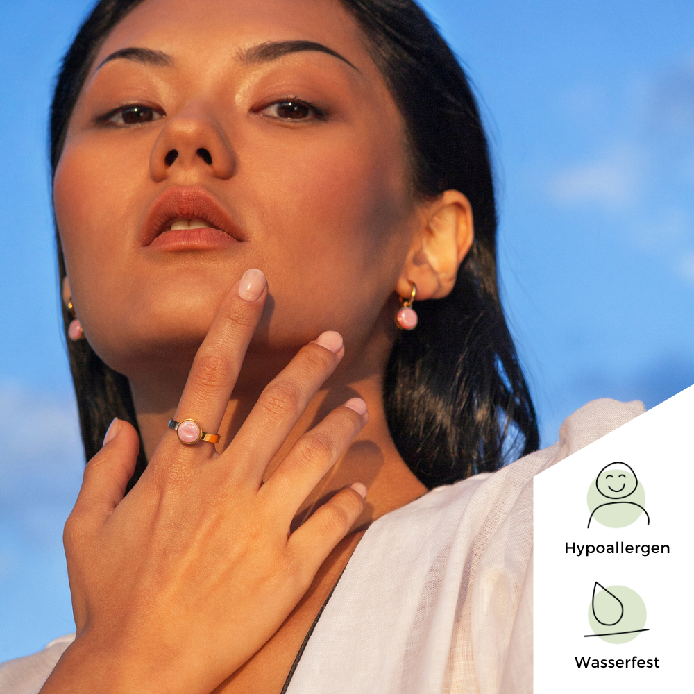 Foto von Adjustable ring with stone • 8mm