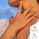 Foto von Adjustable ring with stone • 8mm