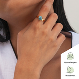 Foto von Adjustable ring with stone • 8mm