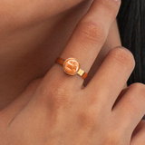Foto von Adjustable ring with stone • 8mm