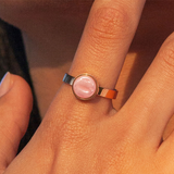 Foto von Adjustable ring with stone • 8mm