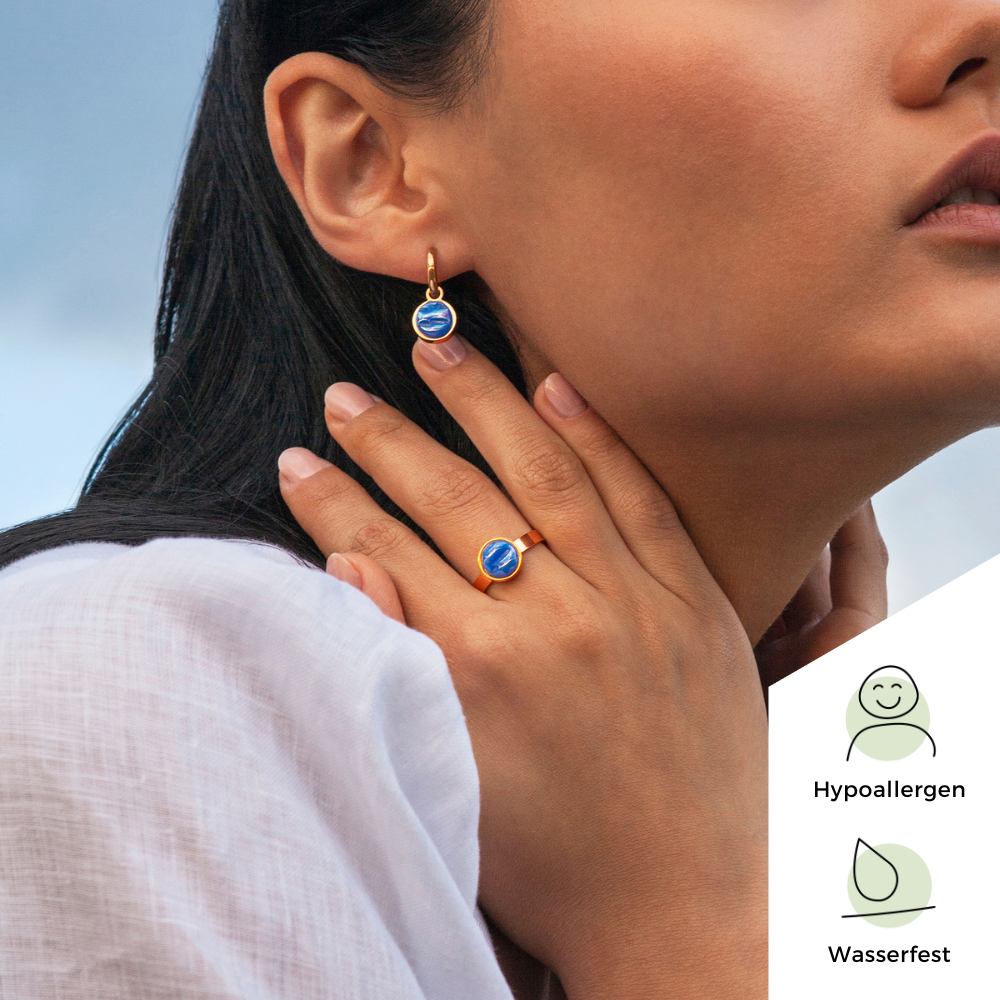 Foto von Adjustable ring with stone • 8mm