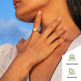 Foto von Adjustable ring with stone • 8mm