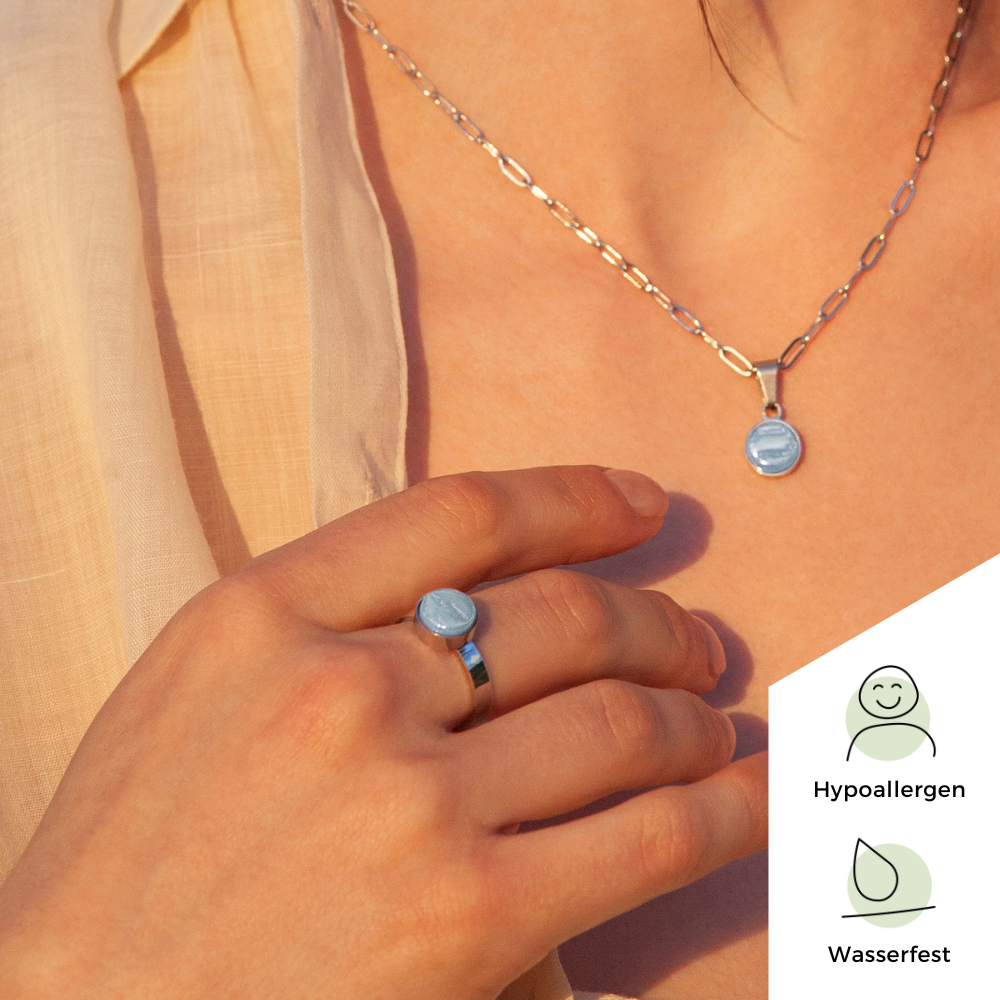 Foto von Adjustable ring with stone • 8mm