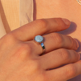 Foto von Adjustable ring with stone • 8mm