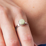 Foto von Adjustable ring with stone • 8mm