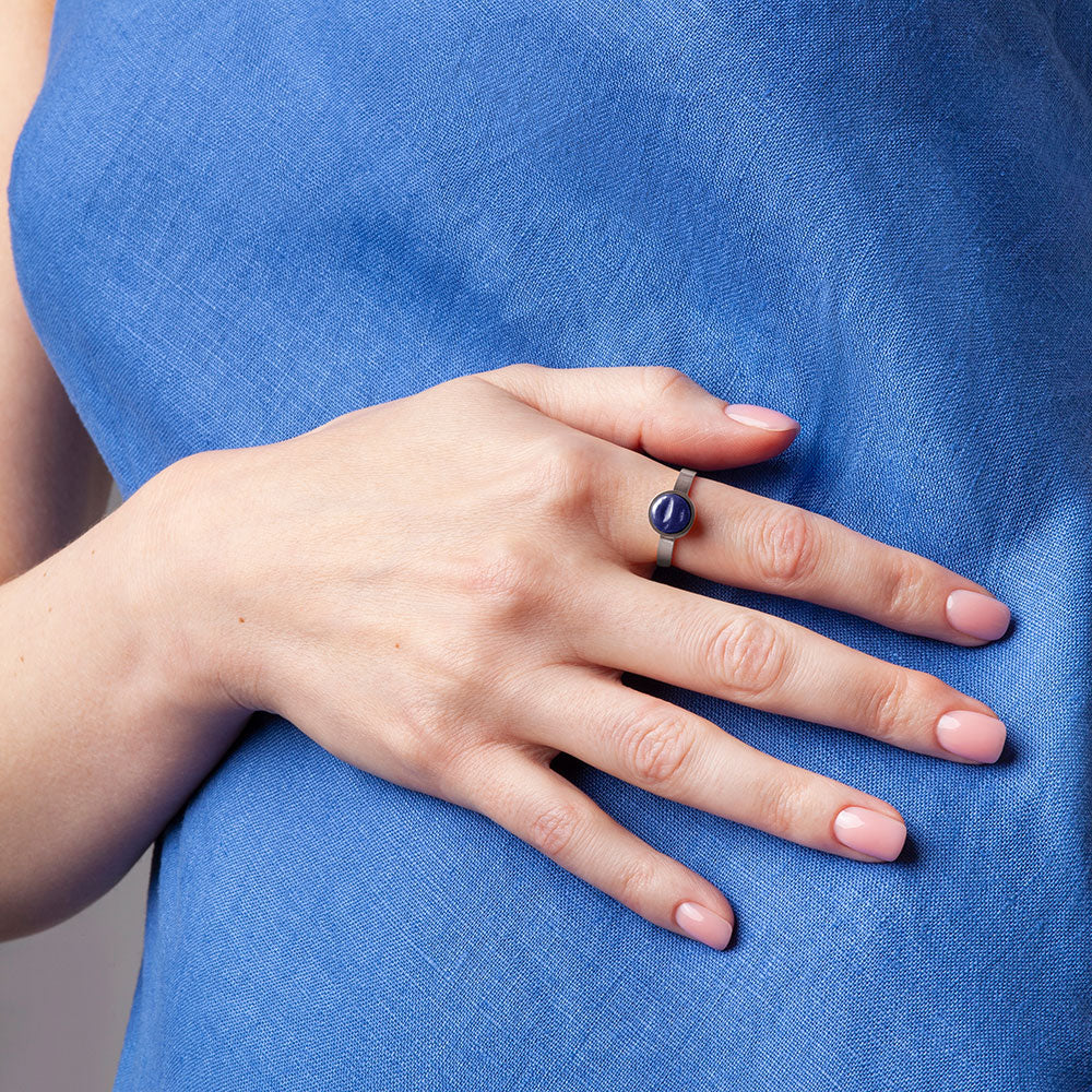 Foto von Adjustable ring with stone • 8mm