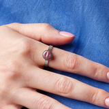 Foto von Adjustable ring with stone • 8mm