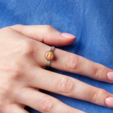 Foto von Verstellbarer Ring mit Stein • 8mm