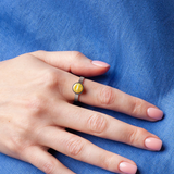 Foto von Verstellbarer Ring mit Stein • 8mm